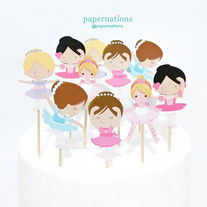 Ballerina Cupcake Toppers